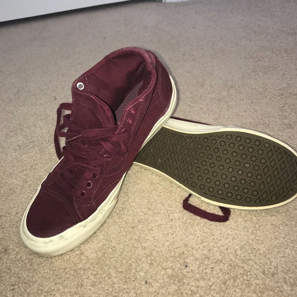 Maroon vans